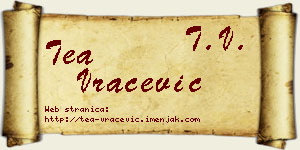 Tea Vračević vizit kartica